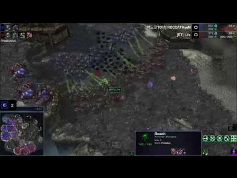 Starcraft II -- Heart of the Swarm -- G3 Life (Z) vs. Hyun (Z) on Catallena LE