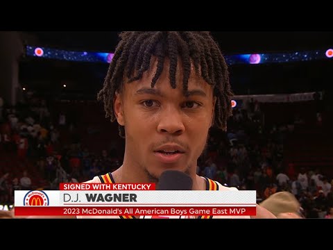 D.J. Wagner TOOK OVER The 2023 McDonalds All-American Game 🔥