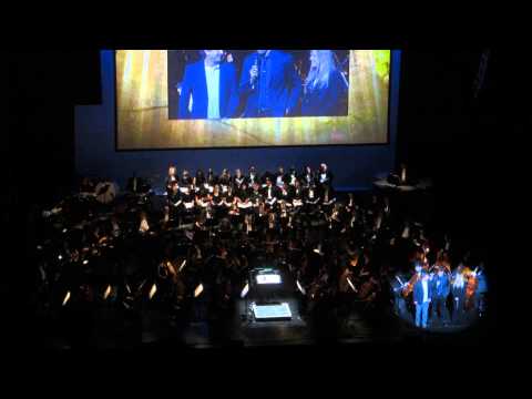 Jeron Moore, Chad Seiter, and Eimear Noone speaking before Majora's Mask piece