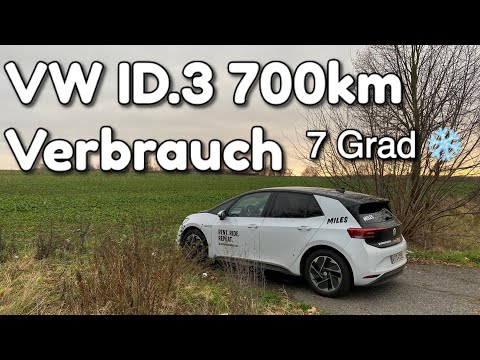 VW ID.3 Pro 58kw Verbrauch und Erfahrungen 700km gefahrene Strecke | Elektroauto Erfahrungen