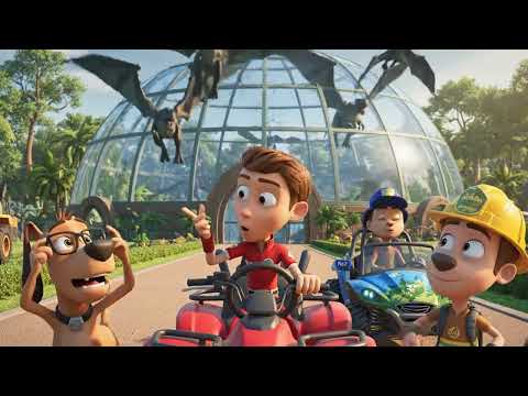 🦖 MEGA DINO TOUR! 🌋 PAW Patrol & Blaze Discover The Largest Dinosaurs Park On Earth! 🌎