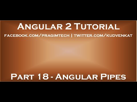 Angular pipes