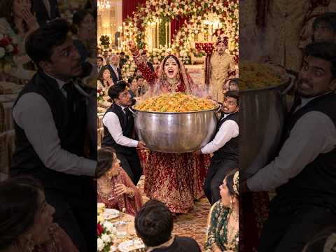 Biryani ki jagah NOODLES ki degh le aayi dulhan! 😂😭🍜 Shaadi hai ya Chinese restaurant?! 🤣🔥 #Shorts