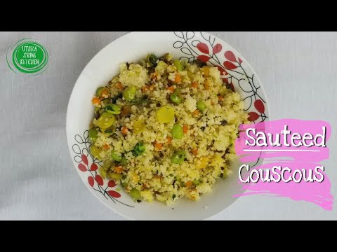How to make sauteed couscous |Vegan Couscous recipe|Pearl Couscous recipes