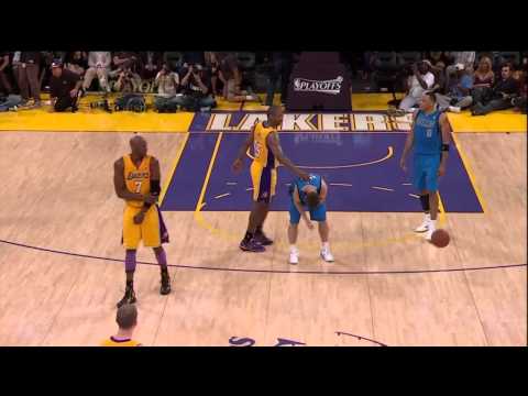 Ron Artest ejected after stupidly foul on JJ Barea (NBA Playoffs 2011 - Game 2)