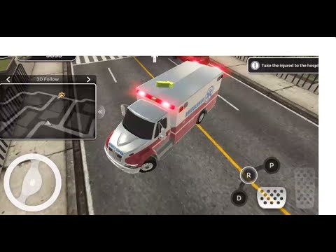 City Ambulance Rescue Rush #2 çocuklar için ambulans, ambulans oyunu, ambulans siren