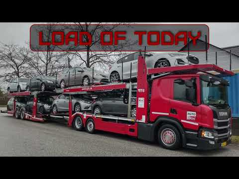 4K - Cabin View Scania P410 Car Carrier - Ringsted/Tølløse - TDOC 04-04-2022