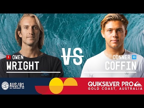 Owen Wright vs. Conner Coffin - Quiksilver Pro Gold Coast 2017 Round Five, Heat 3