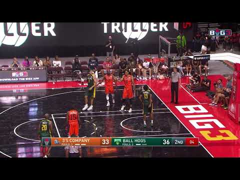 Big3 Basketball Las Vegas. Ball Hogs defeat 3’s Company 50-41 - July 10, 2021