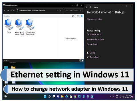 Change Adapter Options in windows 11 | how to change network adapter