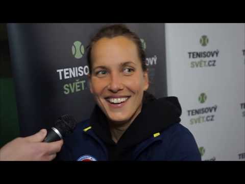 Barbora Strýcová po porážce s Karolínou Muchovou v semifinále MONETA Tenisové extraligy 2019