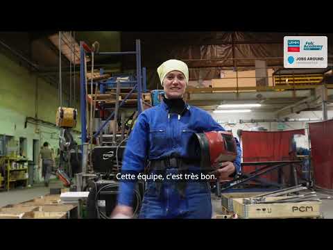 Video portrait of Oksana, welder at Avenir Méca