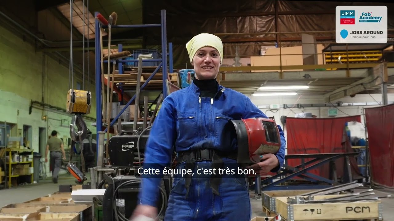 Portrait d'Oksana, soudeuse chez Avenir Méca