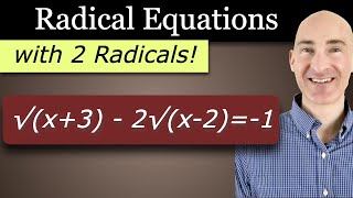 SOLVING RADICAL EQUATIONS with TWO RADICALS - Step-by-Step Guide!