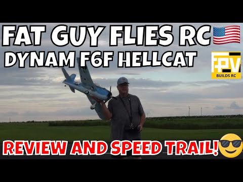 DYNAM F6F HELLCAT REVIEW AND SPEED TRIAL! by FGFRC #rcplane #aviation