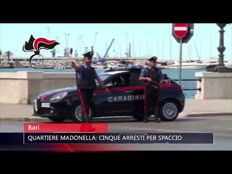 BARI QUARTIERE MADONELLA CINQUE ARRESTI PER SPACCIO   TG TELE APPULA 211