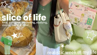 slice of life 🍈🍞// a week in my life — food, going out, penpalling, studying, staying home, & more