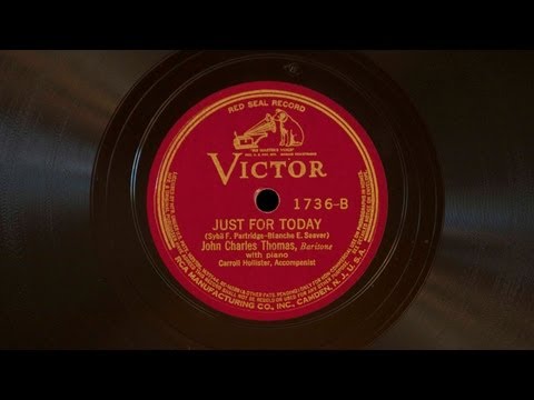 Just For Today • John Charles Thomas (Victrola Credenza)