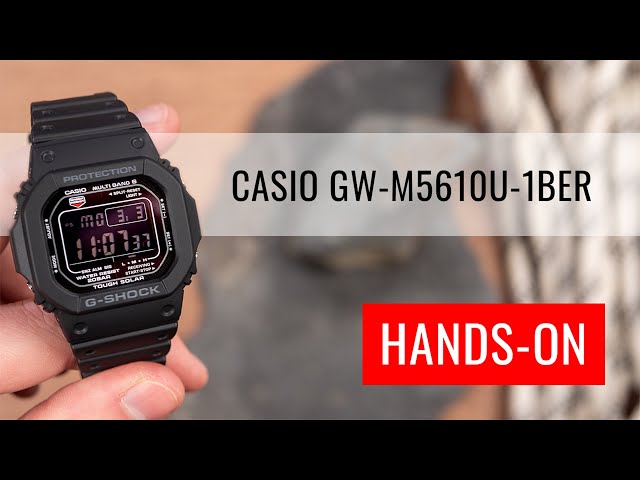 ساعة كاسيو جي شوك تناظرية رقمية رجالية - GW-M5610U-1BER.B