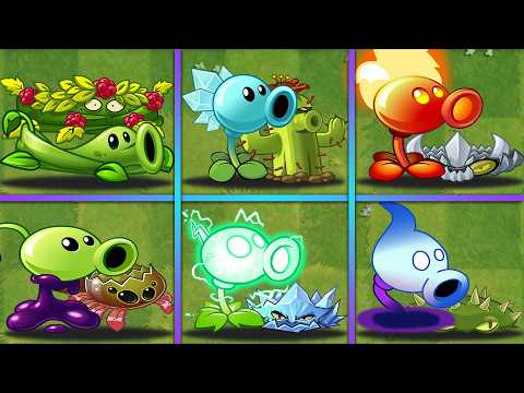 PvZ 2 - Best 6 PEA & TRAP Team Plants vs Team Zombies - Who Will Win? - Team Plants Battlez
