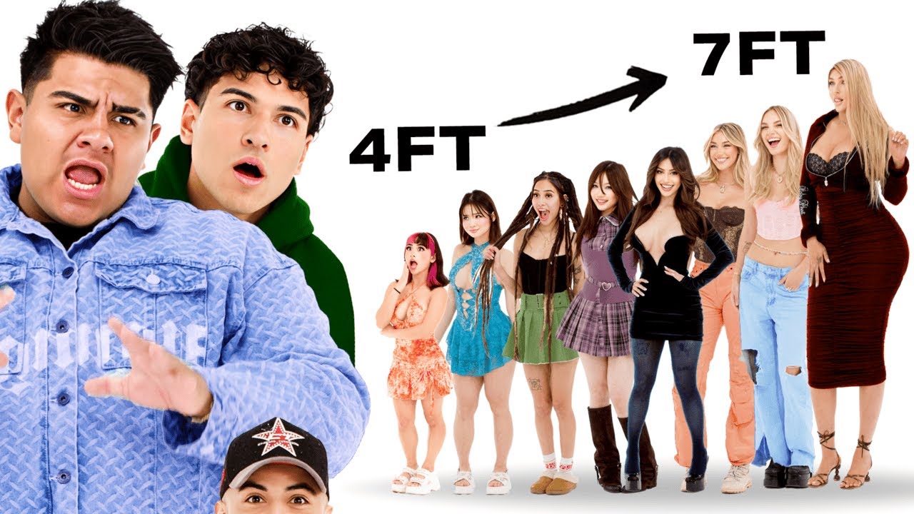 Blind Dating 8 Girls from Shortest to Tallest