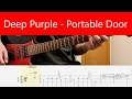 Deep Purple - Portable Door Guitar Cover With Tabs And Backing Track(Standard)