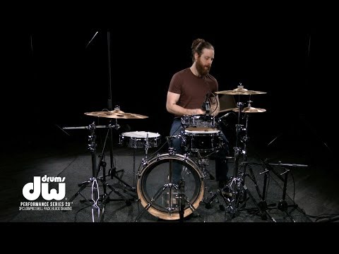 DW Performance Series 20'' 3pc LowPro Shell Pack, Black Diamond | Gear4music demo