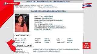 🔴🔵 Te Buscamos: Menor de 14 años fue reportada como desaparecida el viernes 21/11/2025