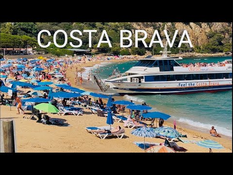 {4k} Walk Costa Brava Beach 4k video Girona Spain 🇪🇸 |Costa Brava Spain 4k |Que Ver en Costa Brava |