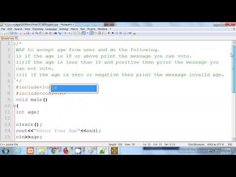 18 C in Hindi | Accept Age and check eligible for vote or not