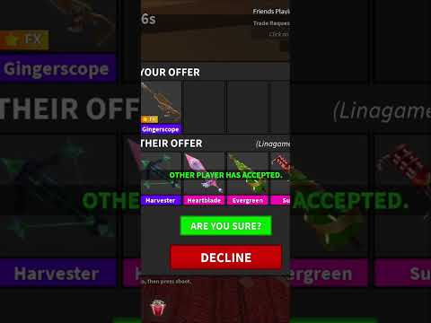 GUYS I GOT SCAMMED FOR MY GINGERSCOPE😡 || SuperiorPig || #fypシ #roblox #robloxedit #mm2