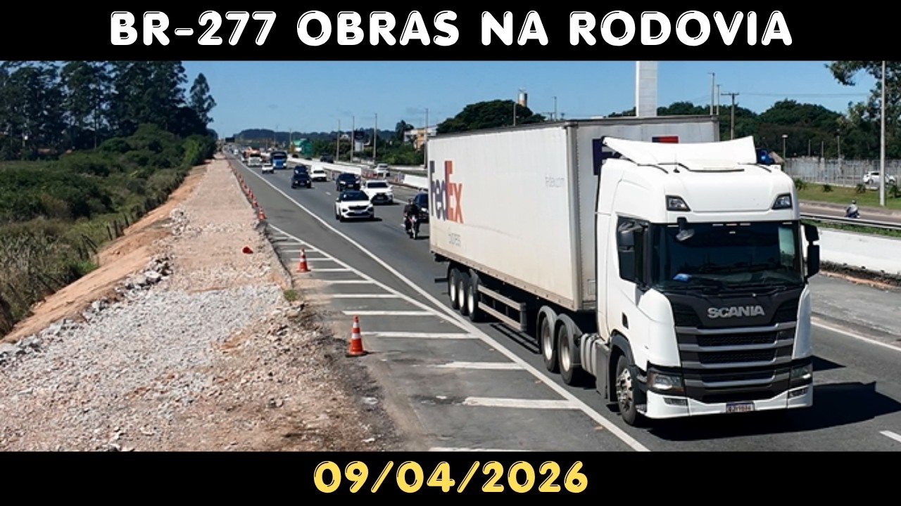 09/04/2026 - Obras na Rodovia BR-277 São José Dos Pinhais PR