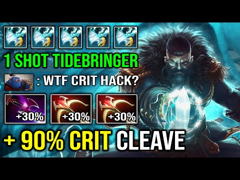 Instant 1 Shot Cleave +90% Crit Full Daedalus Carry Kunkka | Nonstop Tidebringer DPS Cleave Dota 2
