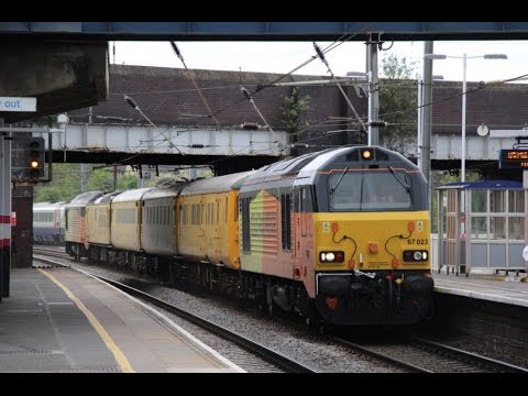 (HD) Colas 67023 + 67027 (1Q52 Derby R.T.C. - Derby R.T.C.) @ WHP, KTN, HEN, MIL & STP 13/04/2017