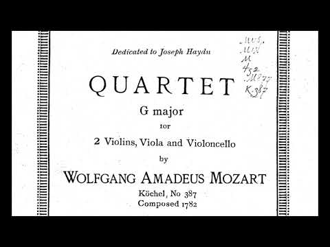 Mozart: String Quartet No. 14 in G Major, K. 387  - II. Andante cantabile (live)