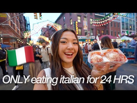 ONLY EATING ITALIAN FOOD FOR 24 HOURS...
