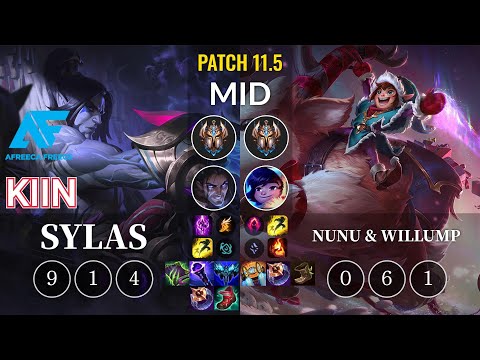 AF Kiin Sylas vs Nunu & Willump Mid - KR Patch 11.5