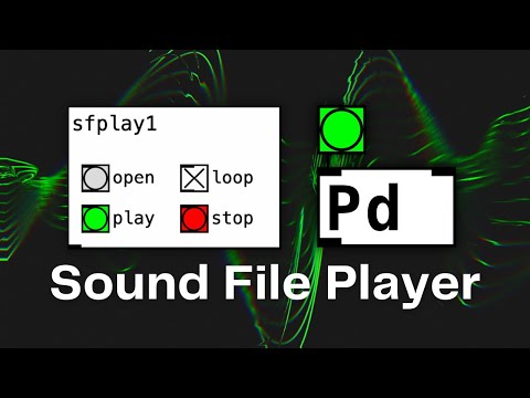 Simple Sound File Player in Pd Vanilla | Pure Data Tutorial