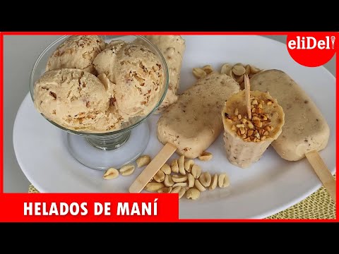 CÓMO HACER HELADOS DE MANÍ SUPER CREMOSOS🥜