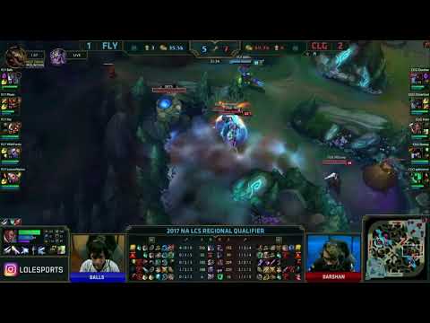 FLY (Wildturtle Tristana) VS CLG (Huhi Lucian) Game 4 Highlights - 2017 NA Regional Qualifier