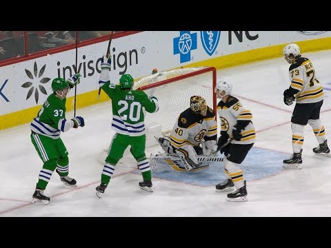 'Brass Bonanza' rings out after Teravainen's goal on Whalers Night