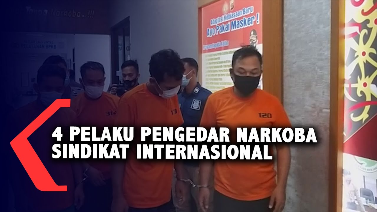 4 Pelaku Pengedar Narkoba Jaringan Internasional Dibekuk