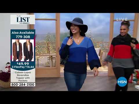 Colleen Lopez Colorblock BalloonSleeve Sweater