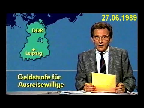 Tagesschau vom 27. Juni 1989