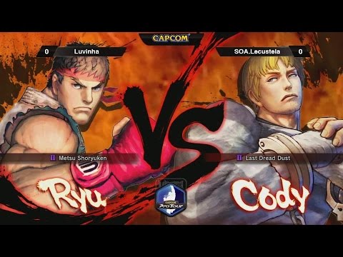USF4 - Luvinha (Ryu) Vs SOA Lecustela(Cody) - CAPCOM Pro Tour 2014 - TOP16