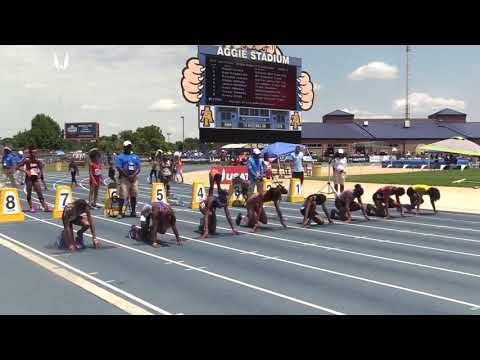 NTC 80M Hurdles 11-12 Girls, SEMIS - 2018 USATF Junior Olympics
