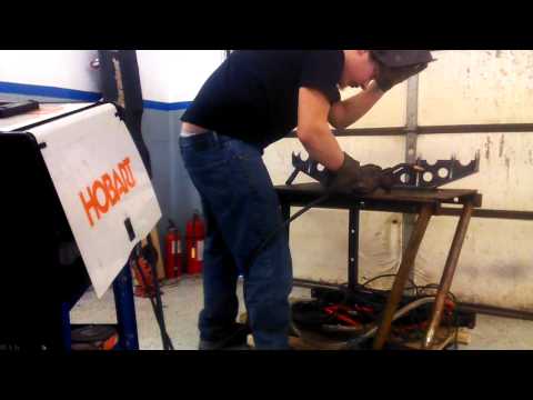 Welding up the artec truss