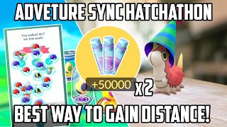 Adventure Sync Hatchathon Guide! Best Way To Gain Distance In Pokemon Go!