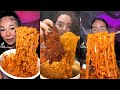 Extra Cheesy Buldak Noodles Mukbang ASMR TikTok Compilation