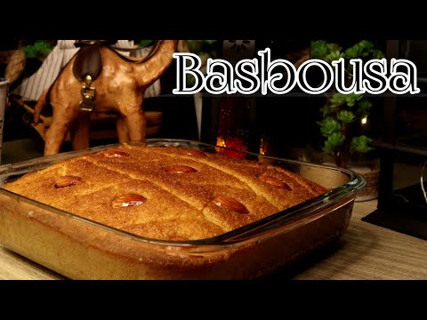 Famous Arabic Dessert| How To Make Basbousa | Semolina Cake| How To Make Revani